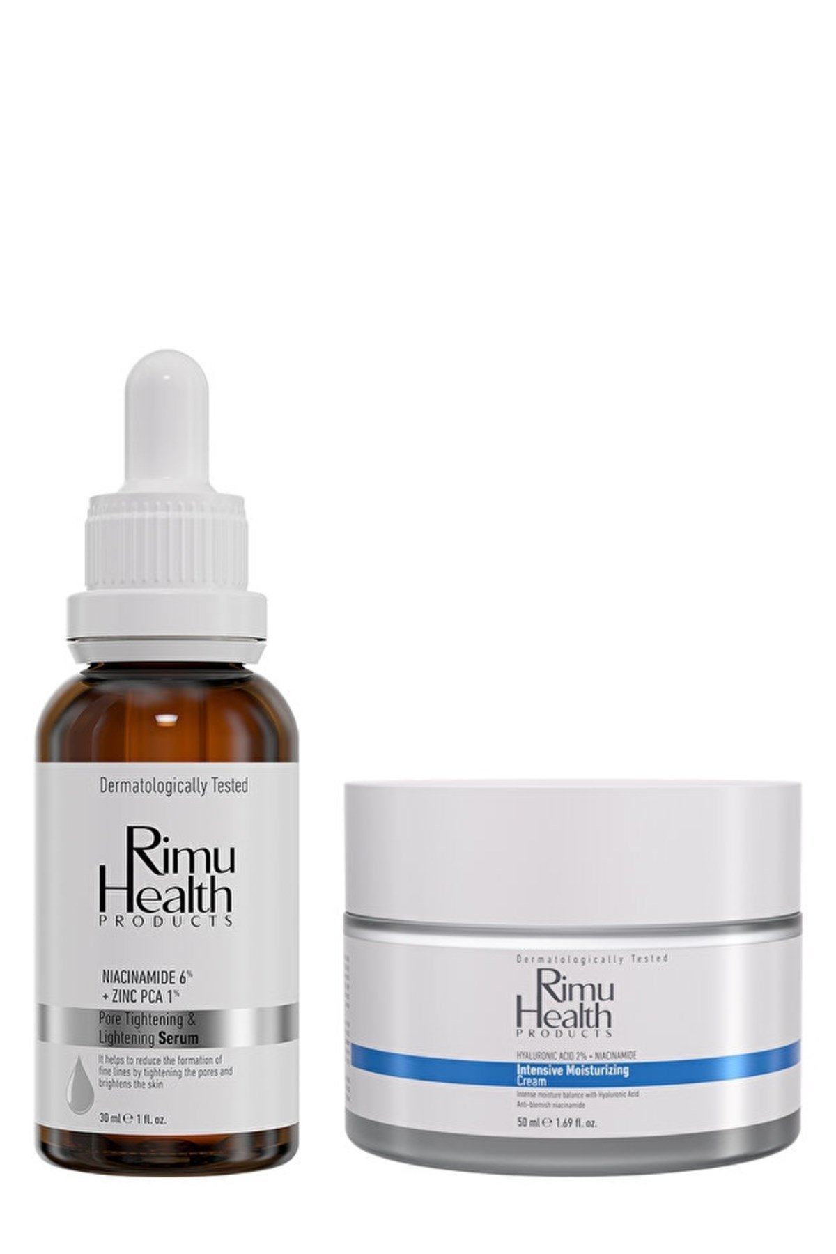 Rimu Health Products Pure Tightening Serum + Nemlendirici Aydınlatıcı Yüz Kremi 50 Ml