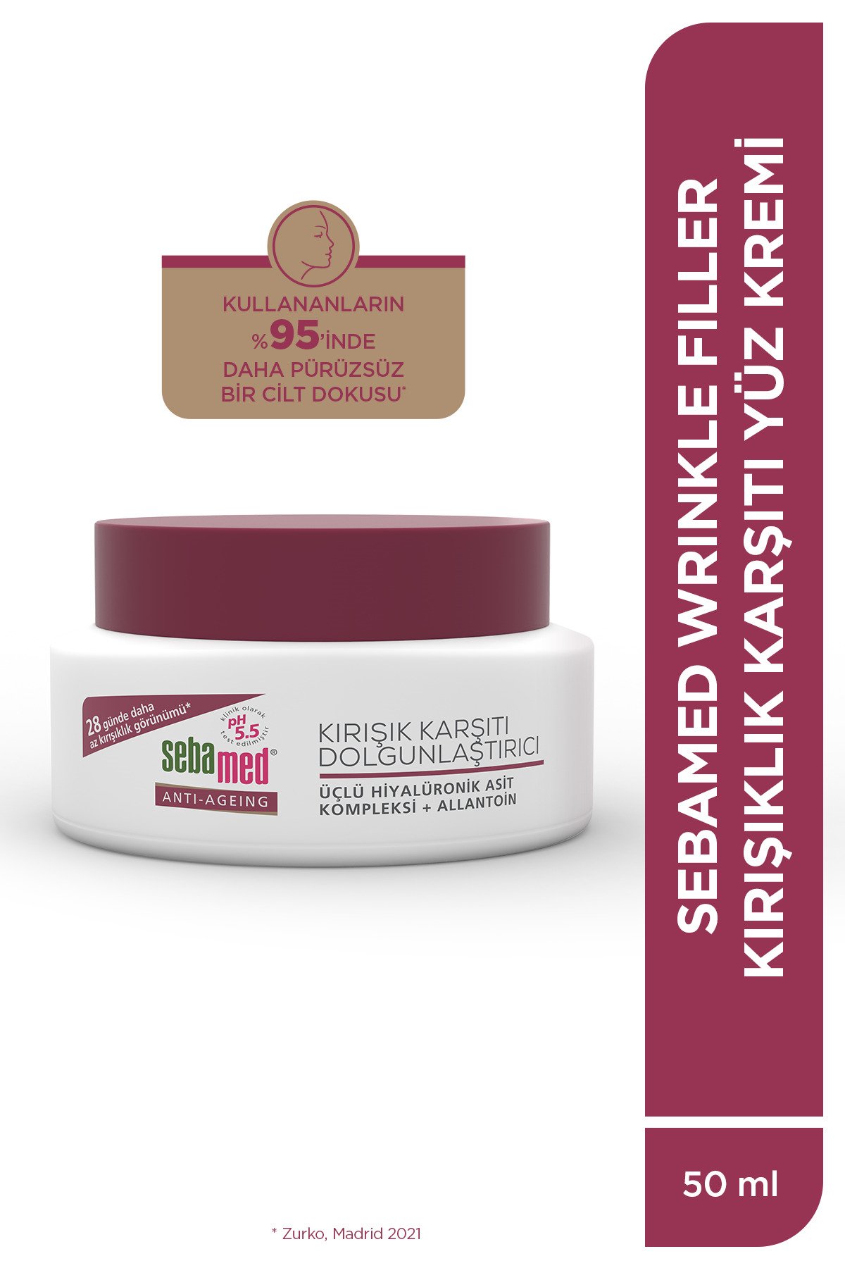 Sebamed Wrinkle Filler Kırışıklık Karşıtı Krem Dolgunlaştırıcı 50 ml