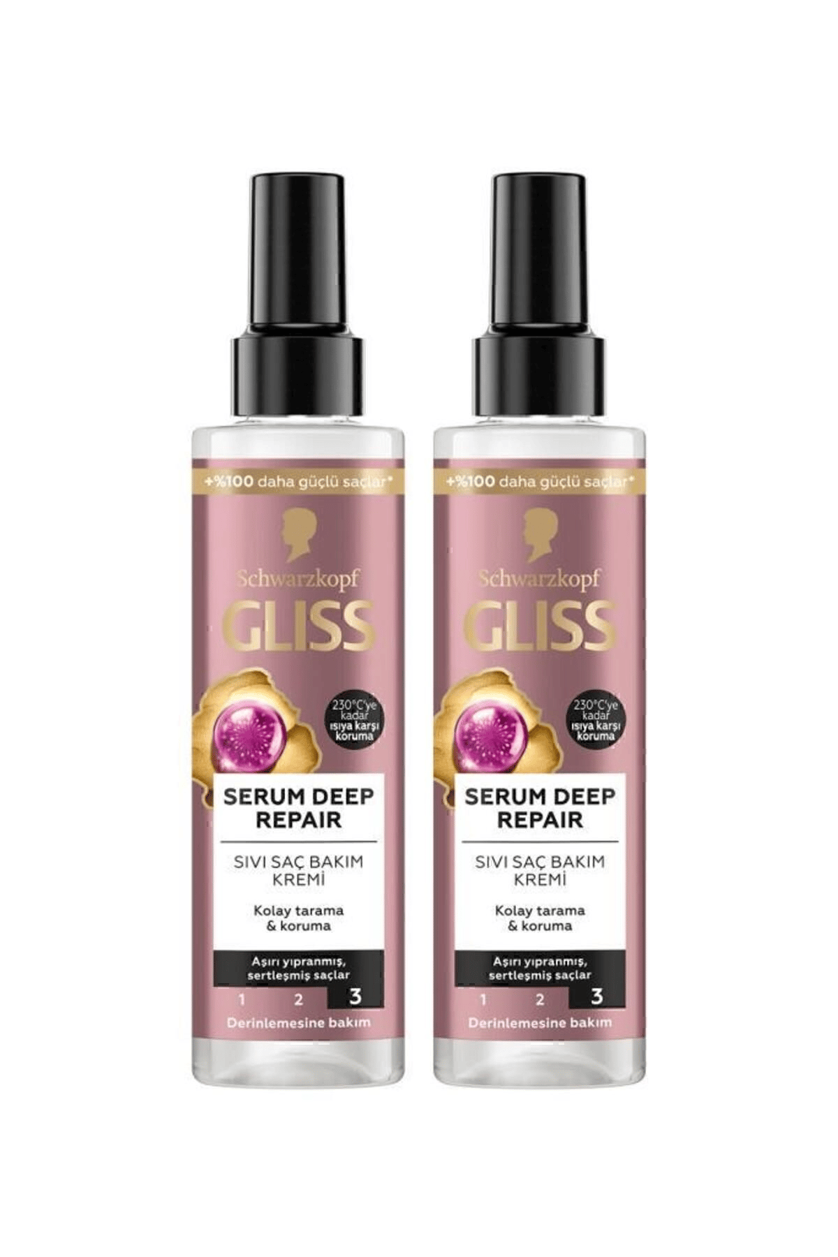 Serum Deep Repair Onarıcı Durulanmayan Sıvı Saç Kremi 200 ml X 2 Adet