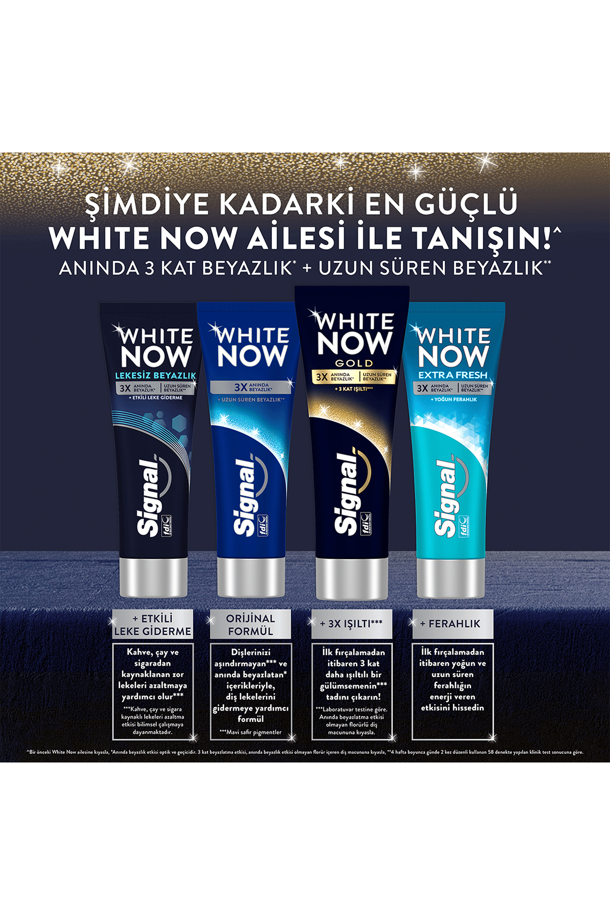 Signal White Now Gold Anında Beyazlatıcı Diş Macunu 75 ml x2 Adet