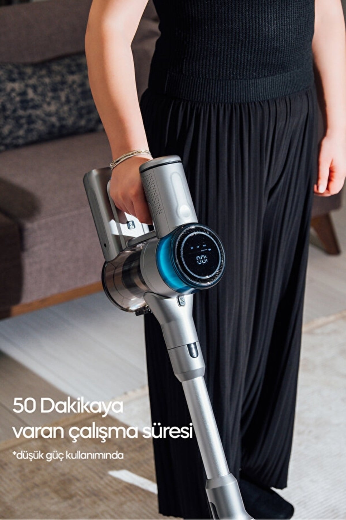 Sinbo Svc-8621 Bldc Motorlu Dikey Kablosuz Şarjlı Led Aydınlatmalı Süpürge