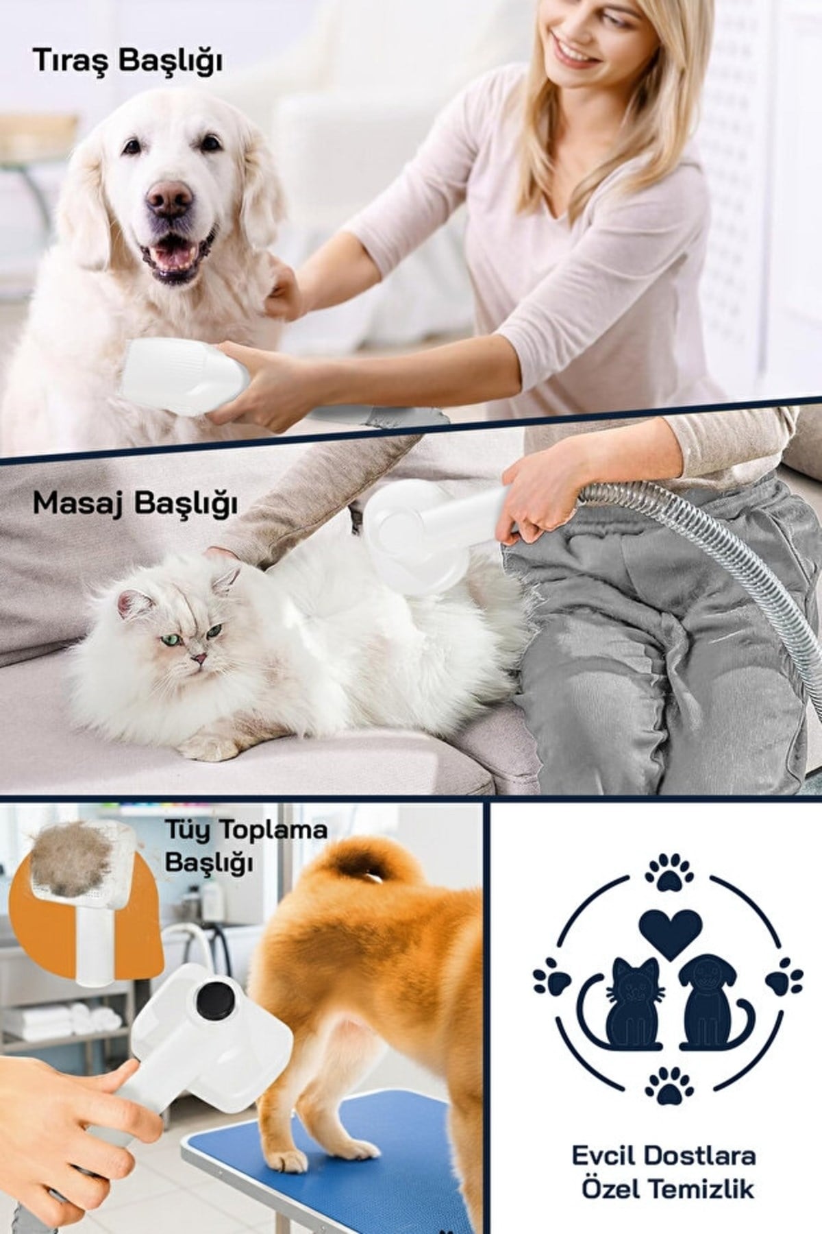 Sinbo SVC-8634 Kablosuz Dikey Şarjlı Süpürge Evcil Hayvan Seti + Ekstra Batarya