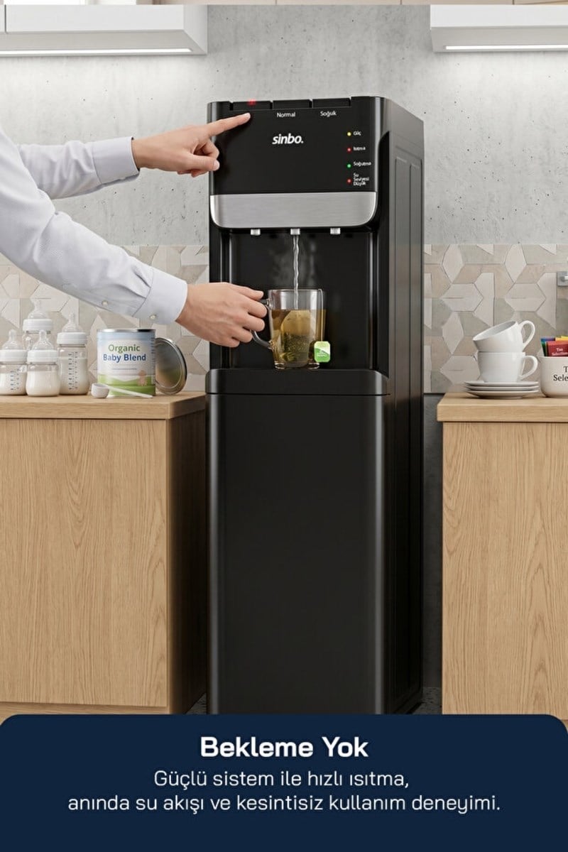 Sinbo SWD-6204 Gizli Damacanalı Su Sebili