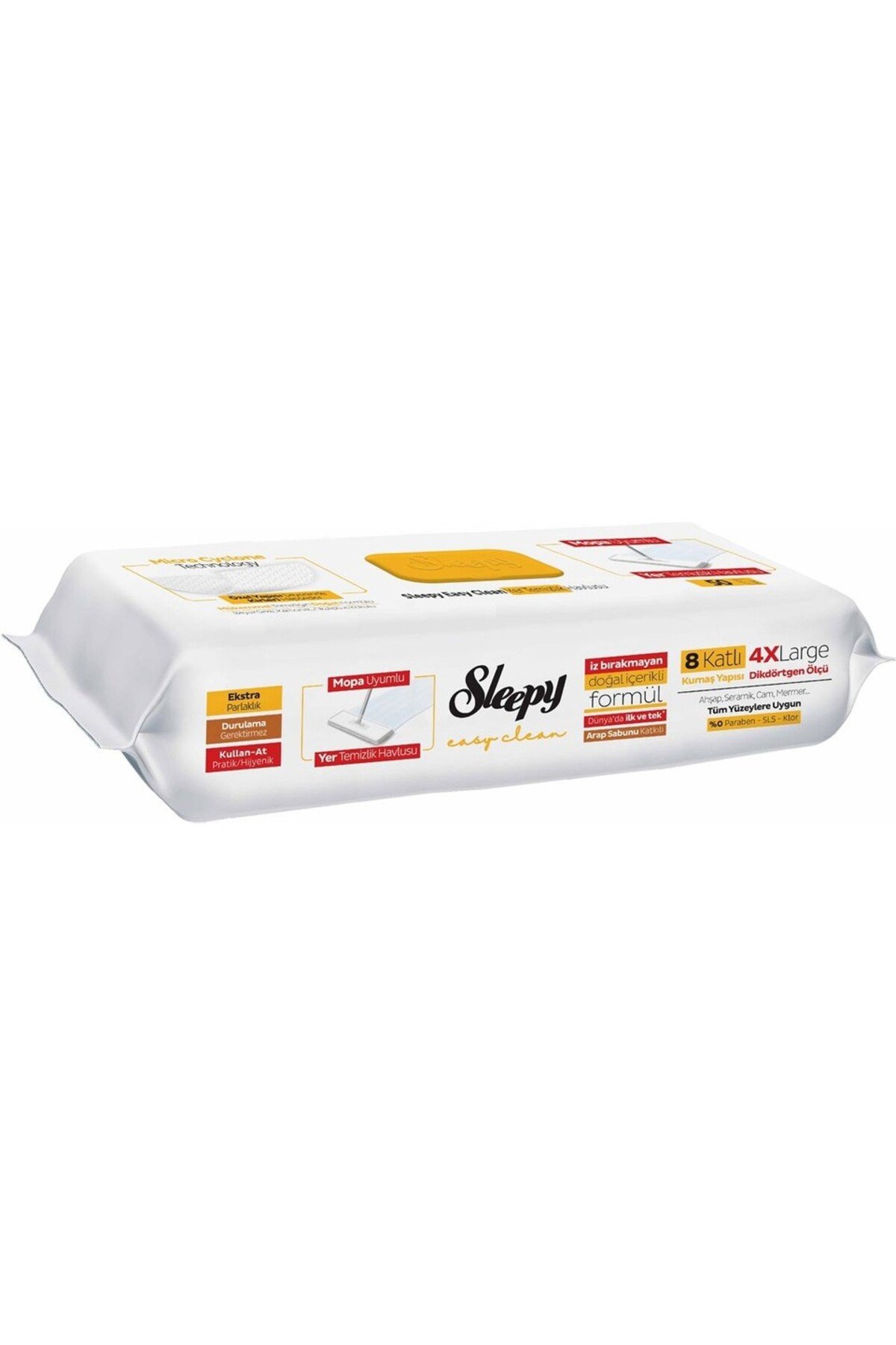 Sleepy Arap Sabunu Katkılı Mopa Uyumlu 4 Xlarge Yer Temizlik Havlusu 50 Yaprak