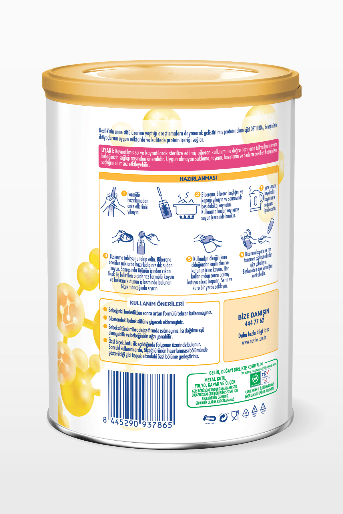 Sma Optipro Bebek Sütü 1 Numara 800 gr X 3 Adet