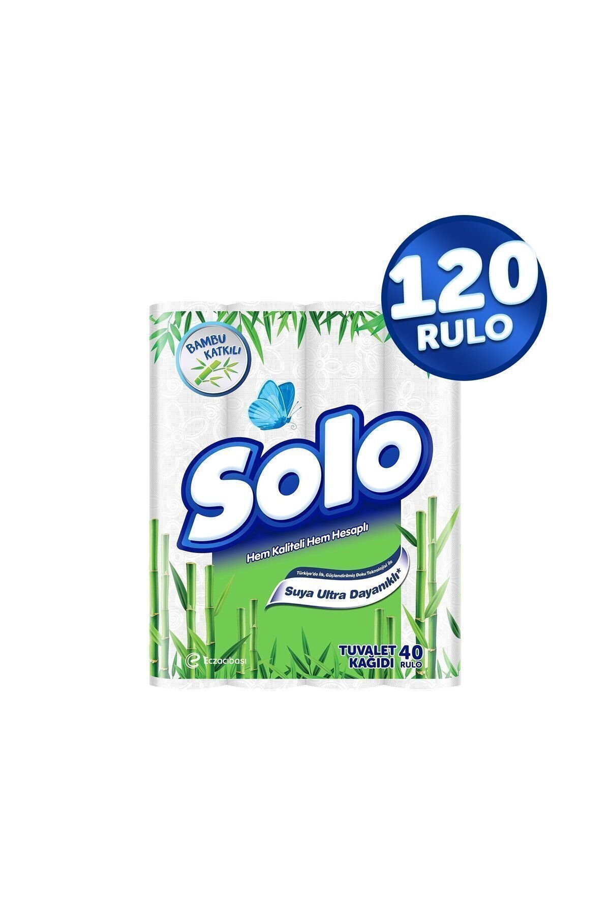 Solo Bambu Katkılı Tuvalet Kağıdı 40'lı x3 Adet