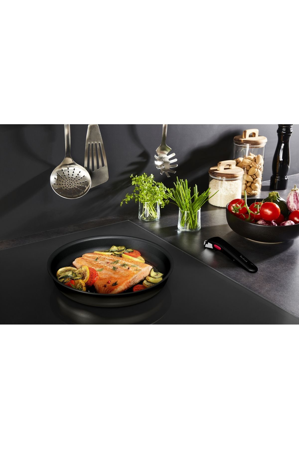 TEFAL Titanyum 3X Ingenio Ultimate 12 Parça Büyük Tava Tencere Seti - 2100129591