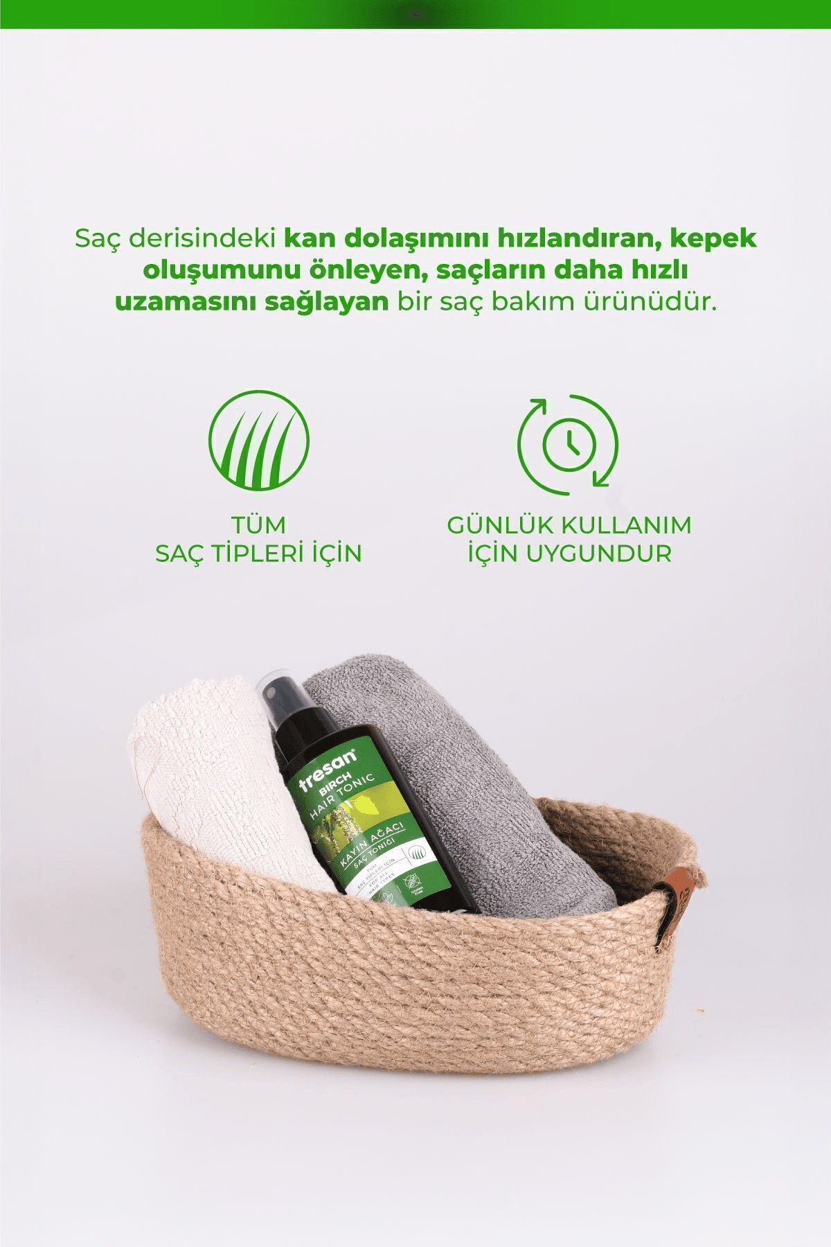 Tresan Dökülme Karşıtı Isırgan Otu Güçlendirici Bakım Şampuanı 300 ml Yağlı Saçlar Için+ Tresan Kayın ağacı tonik