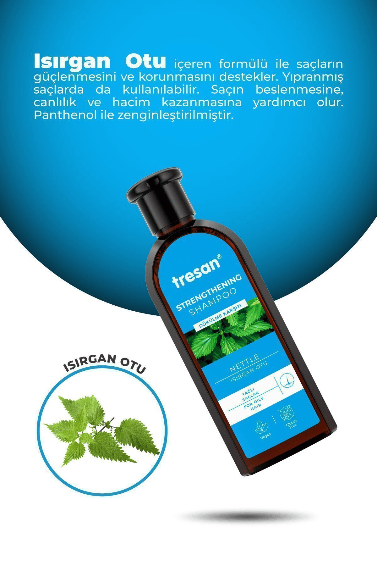 Tresan Dökülme Karşıtı Isırgan Otu Güçlendirici Bakım Şampuanı 300 ml Yağlı Saçlar Için+ Tresan Kayın ağacı tonik