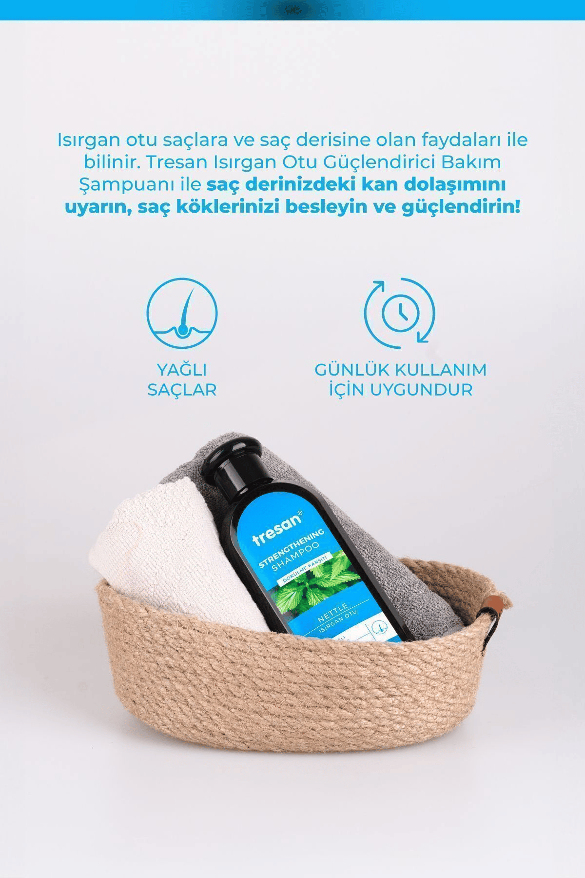 Tresan Dökülme Karşıtı Isırgan Otu Güçlendirici Bakım Şampuanı 300 ml Yağlı Saçlar Için+ Tresan Kayın ağacı tonik
