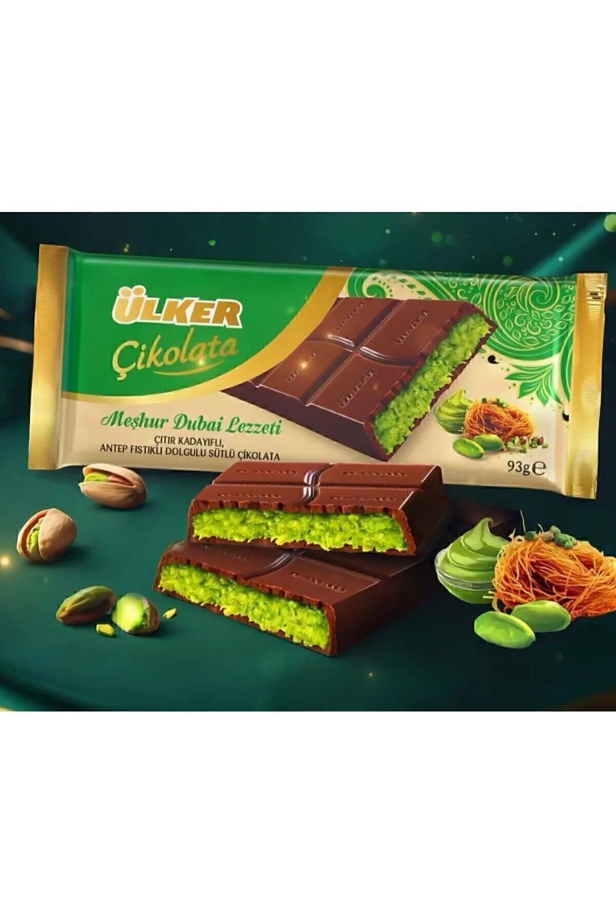 Ülker Meşhur Dubai Lezzeti Kadayıflı Dubai Çikolatası 93 g