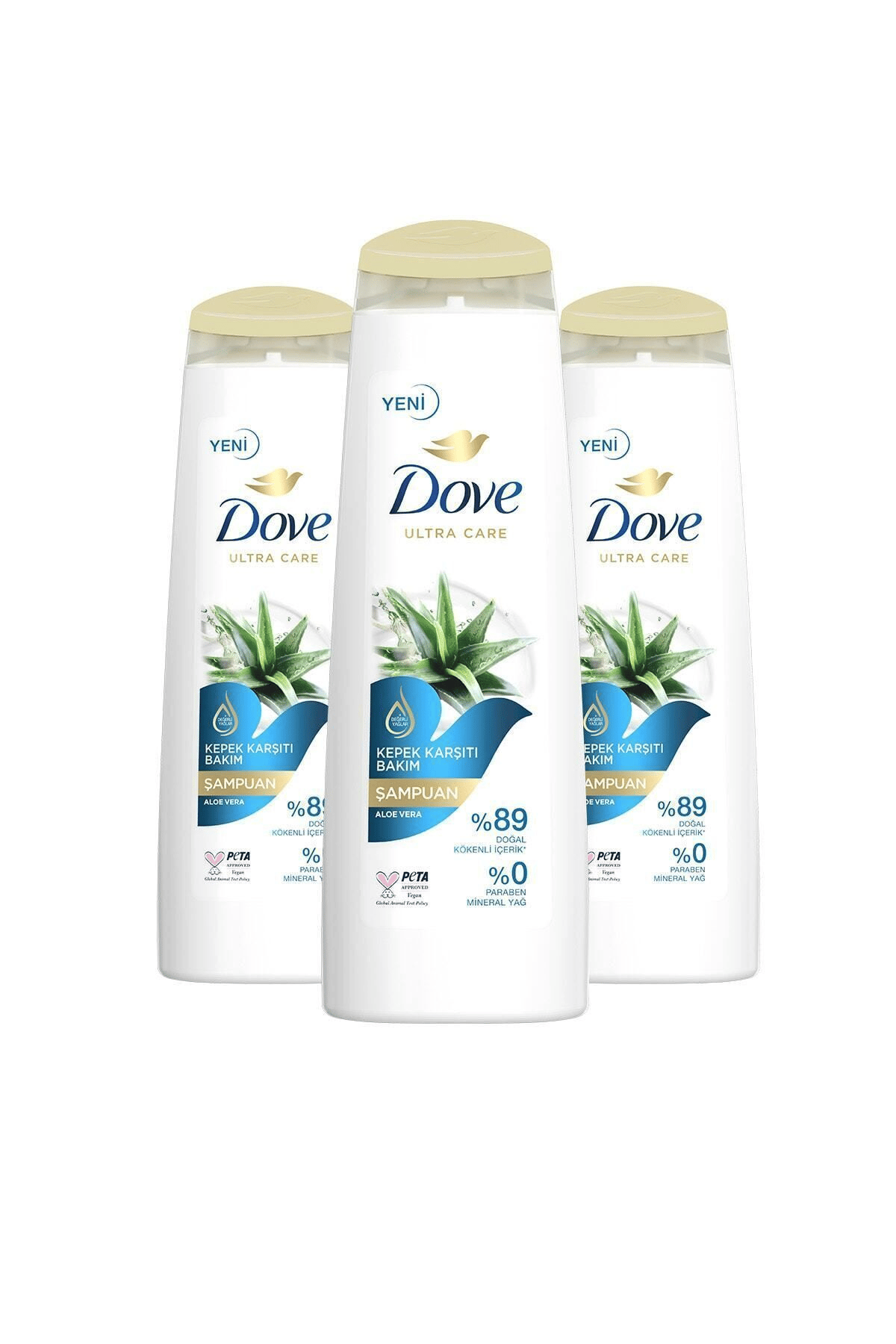 Ultra Care Saç Bakım Şampuanı Kepek Karşıtı Bakım Aloe Vera 400 ml x3 Adet