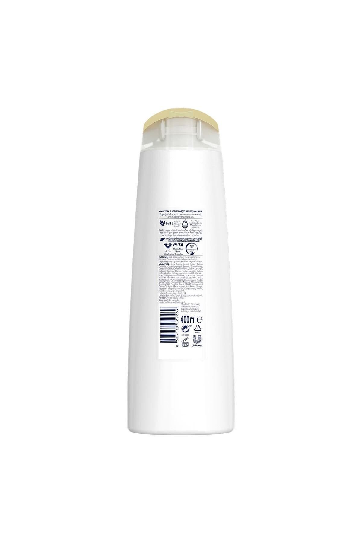 Ultra Care Saç Bakım Şampuanı Kepek Karşıtı Bakım Aloe Vera 400 ml x3 Adet