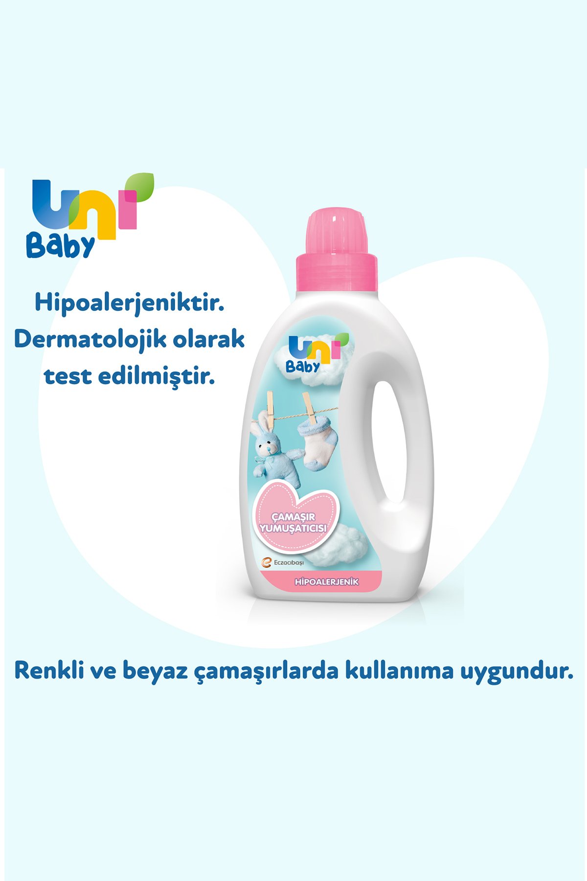 Uni Baby Çamaşır Deterjanı 1500 ml + Uni Baby Yumuşatıcı 1500 ml + Uni Baby Saç Ve Vücut Şampuanı 900 ml