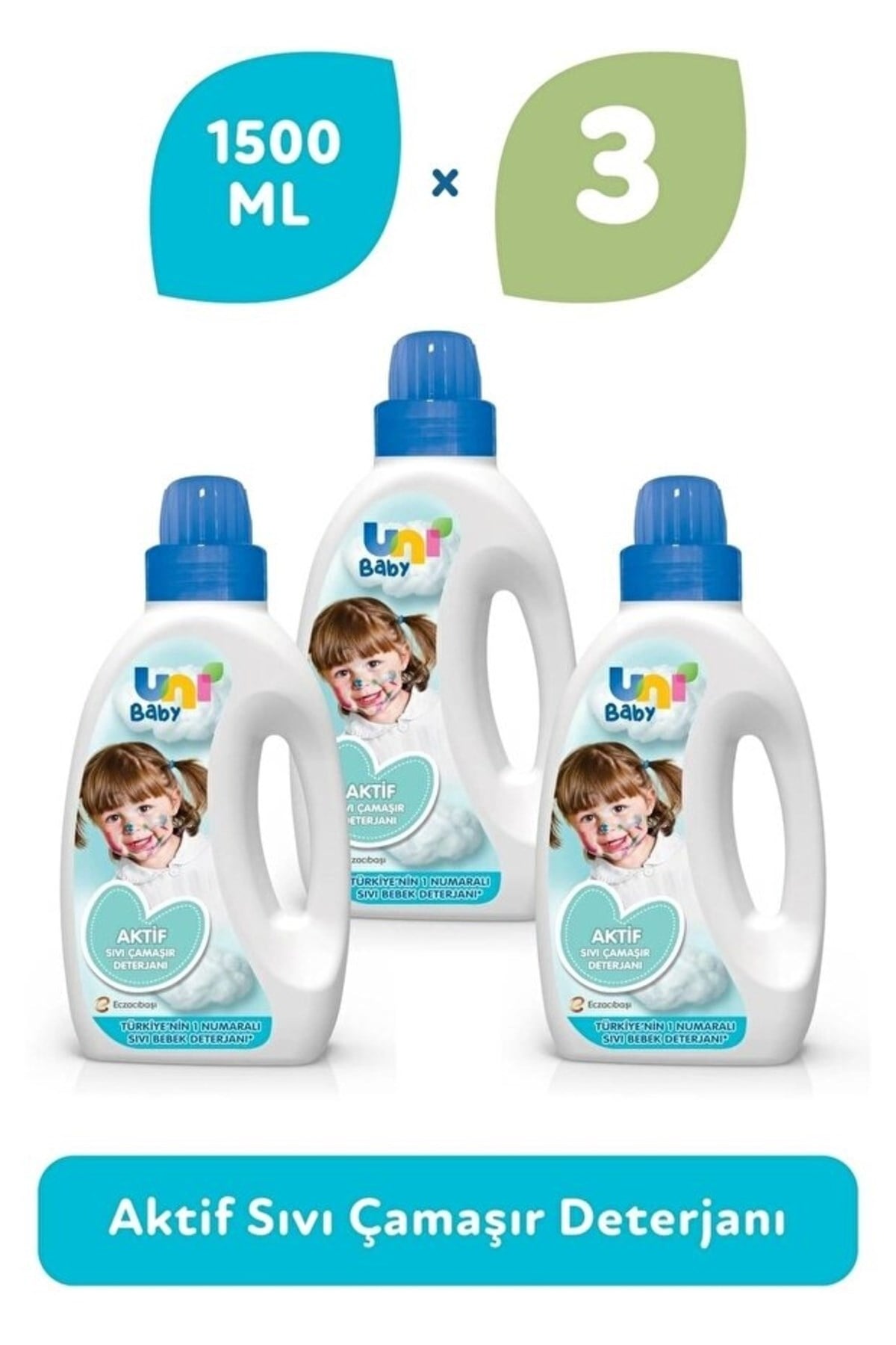 Uni Baby Çamaşır Deterjanı 1500 ml x 3 adet