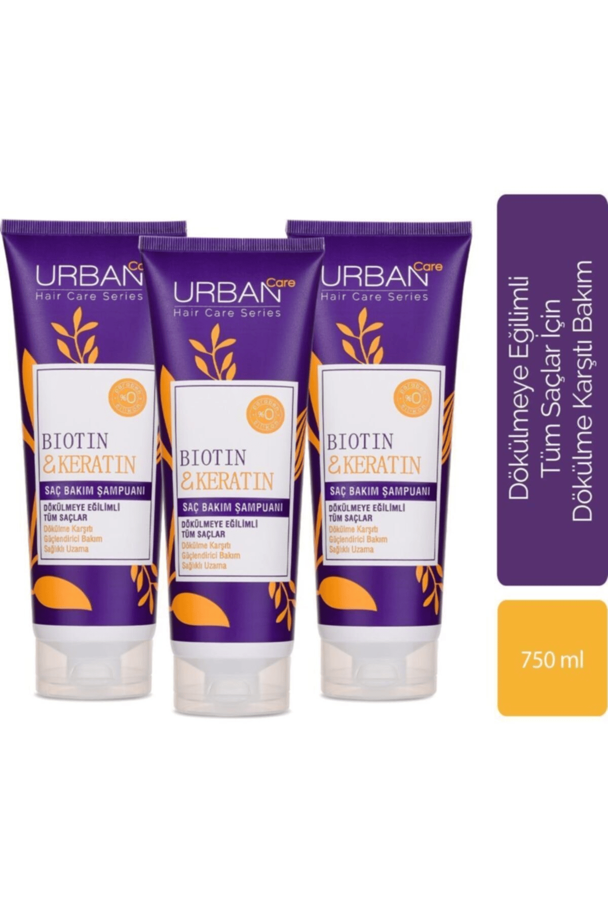 Urban Care Biotin & Keratin Saç Bakım Şampuanı X3'lü Avantajlı Set