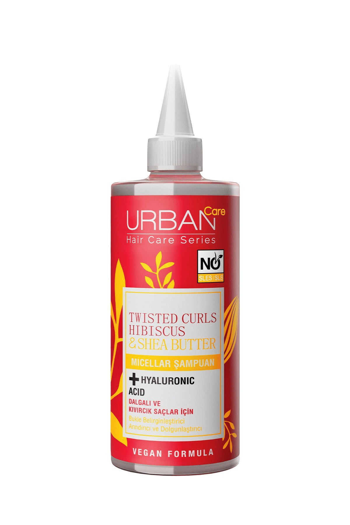 Urban Care Hibiscus & Shea Butter Kıvırcık ve Dalgalı Saçlara Özel Micellar Şampuan 2x340 ml-sülfatsız
