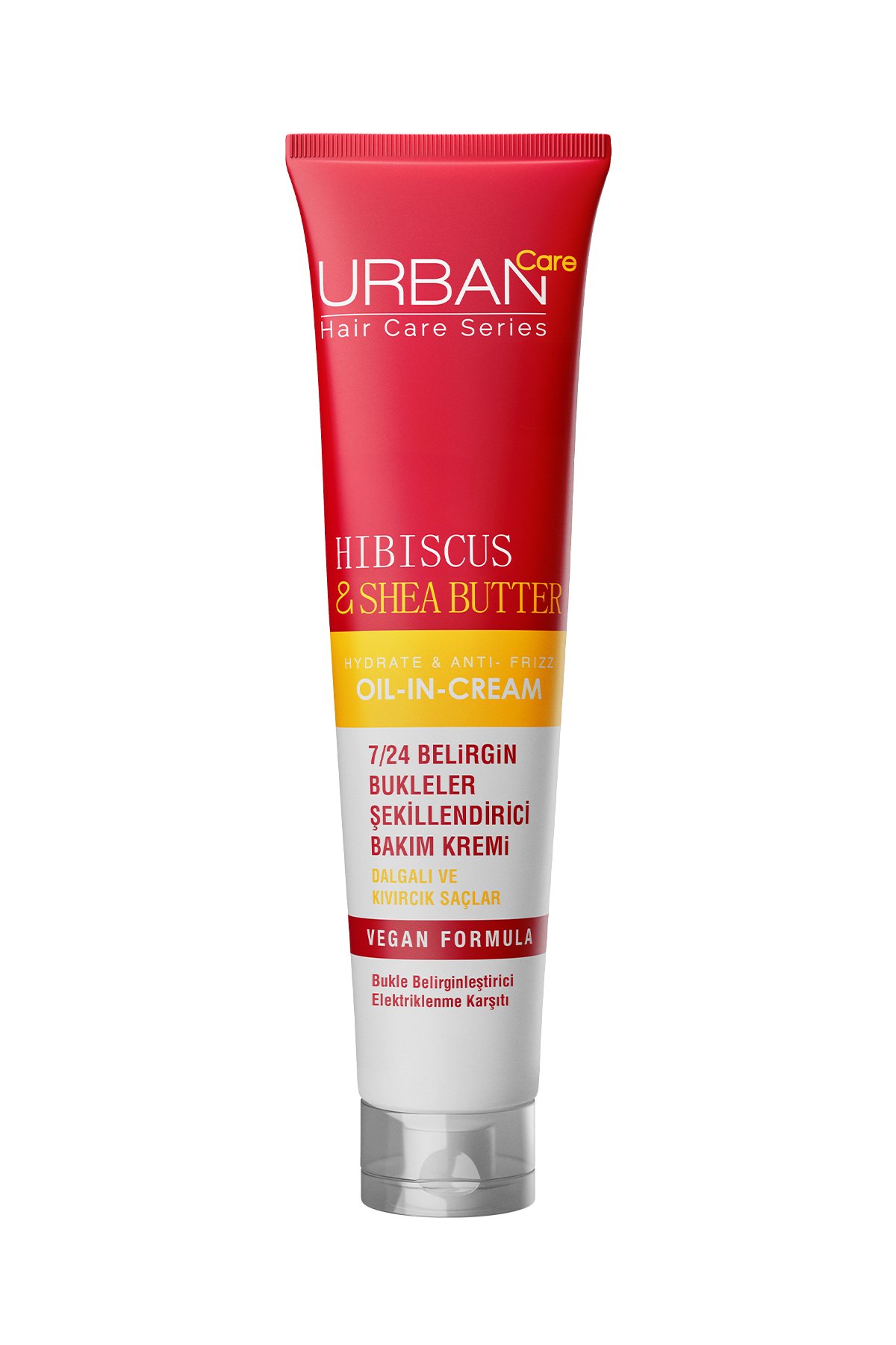 Urban Care Hibiscus & Shea Butter Kıvırcık ve Dalgalı Saçlara Özel Durulanmayan Bakım Kremi Set 3x175ml-vegan