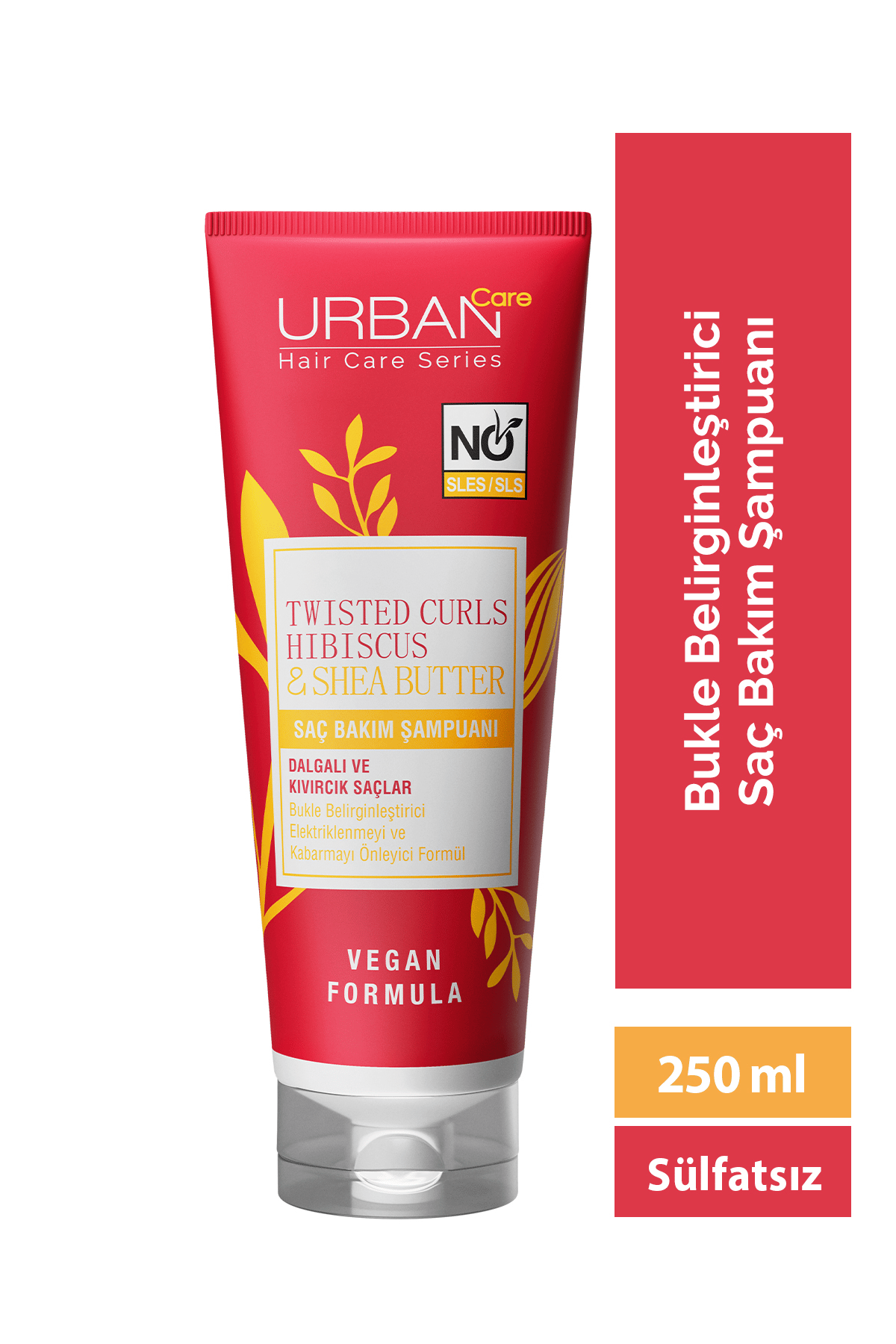 Urban Care Hibiscus & Shea Butter Kıvırcık ve Dalgalı Saçlara Özel Saç Bakım Şampuanı-sülfatsız-250ml