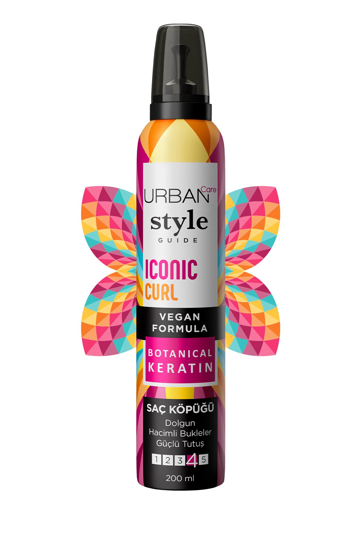 Urban Care Style Guide Iconic Curl Hacimli Bukleler Sağlayan Saç Köpüğü-Güçlü Tutuş-vegan-200 ml
