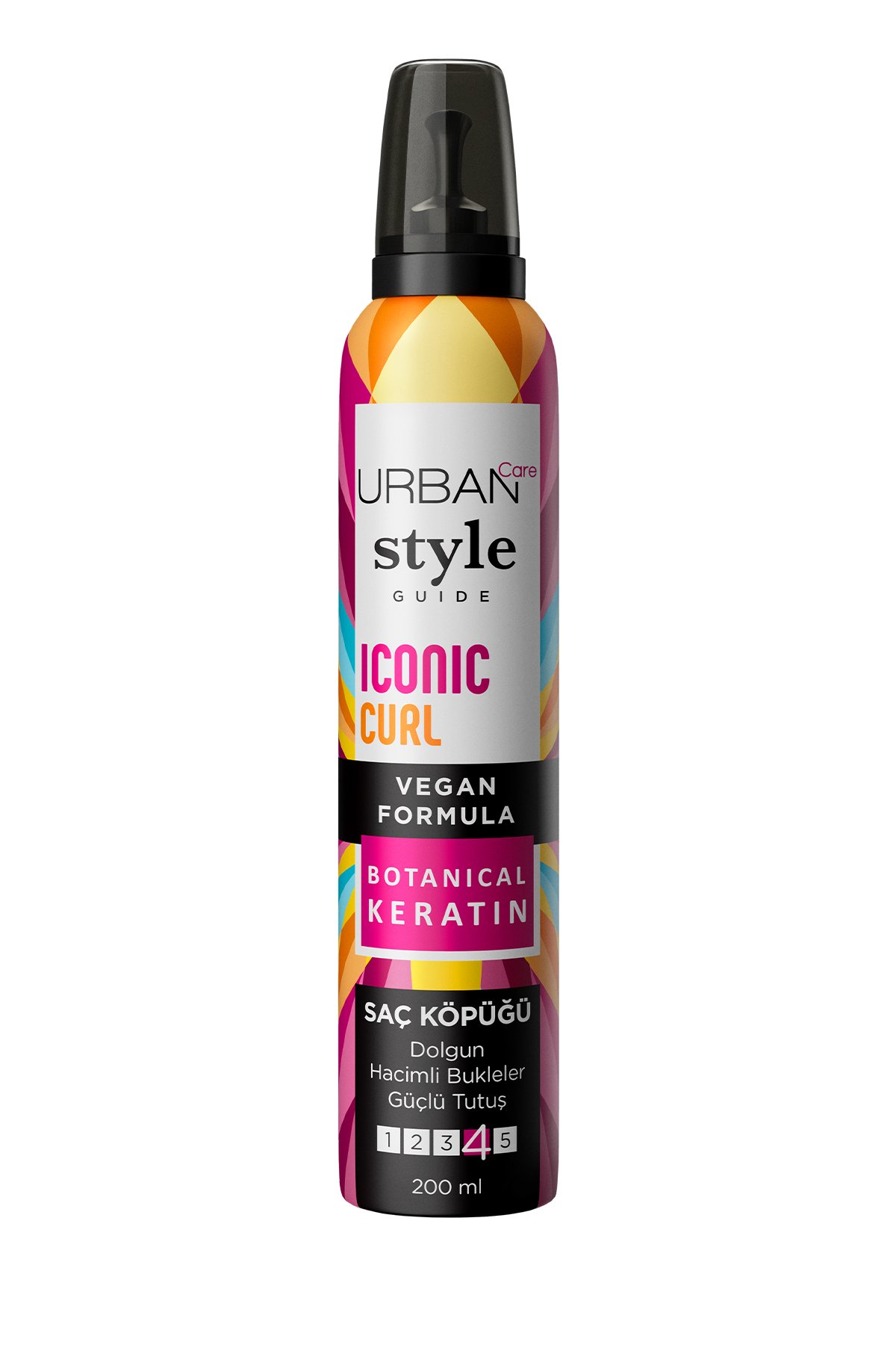 Urban Care Style Guide Iconic Curl Hacimli Bukleler Sağlayan Saç Köpüğü-Güçlü Tutuş-vegan-200 ml