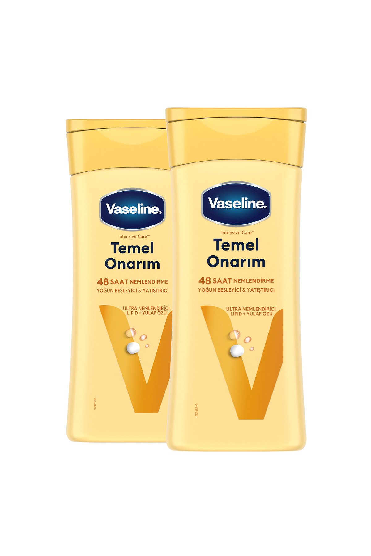 Vaseline Vücut Losyonu Temel Onarım Kuru Ciltler Için 200 ml X 2 Adet