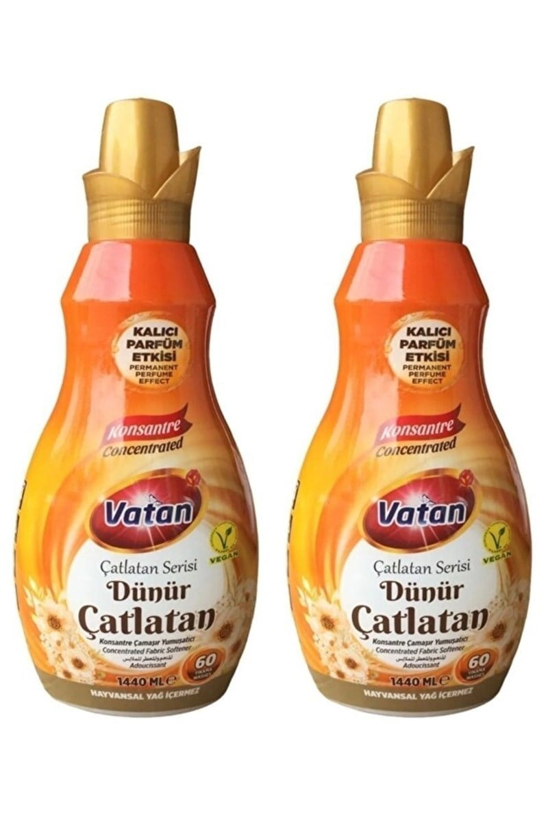 Vatan Dünür Çatlatan Konsantre Çamaşır Yumuşatıcı 1440ml x2 Adet