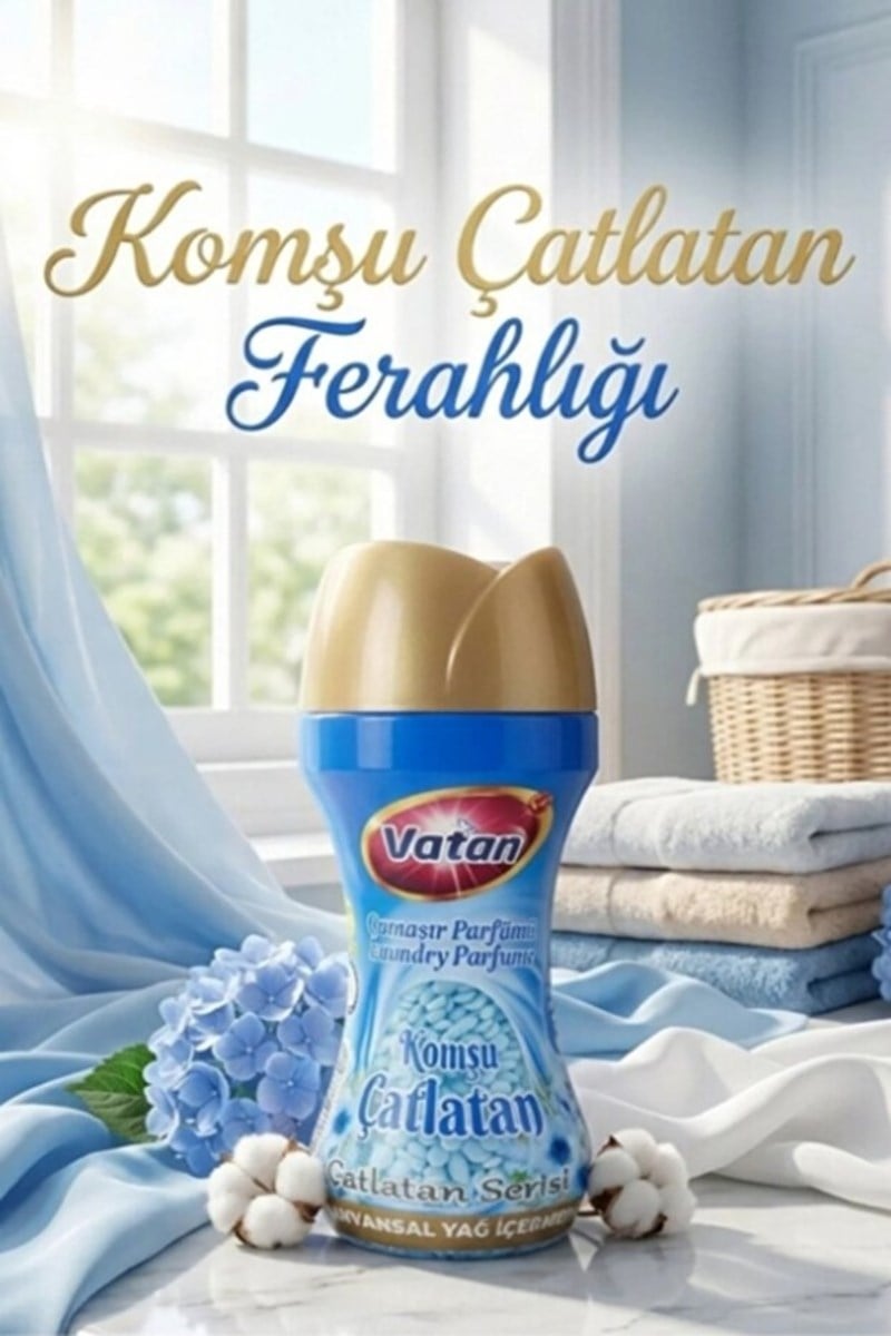 Vatan Granül Çamaşır Parfümü Ve Yumuşatıcı Komşu Çatlatan 210 Gr x 6 Adet