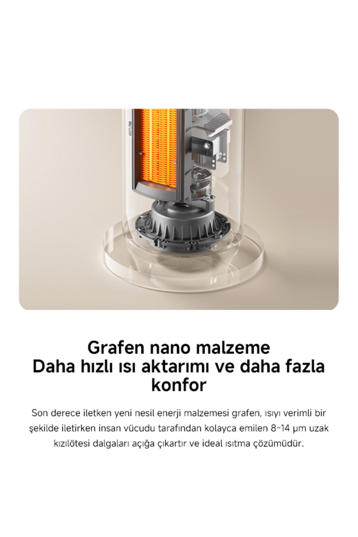 Xiaomi Smart Graphene Heater 2000 W Seramik Isıtıcı (Xiaomi Türkiye Garantili)
