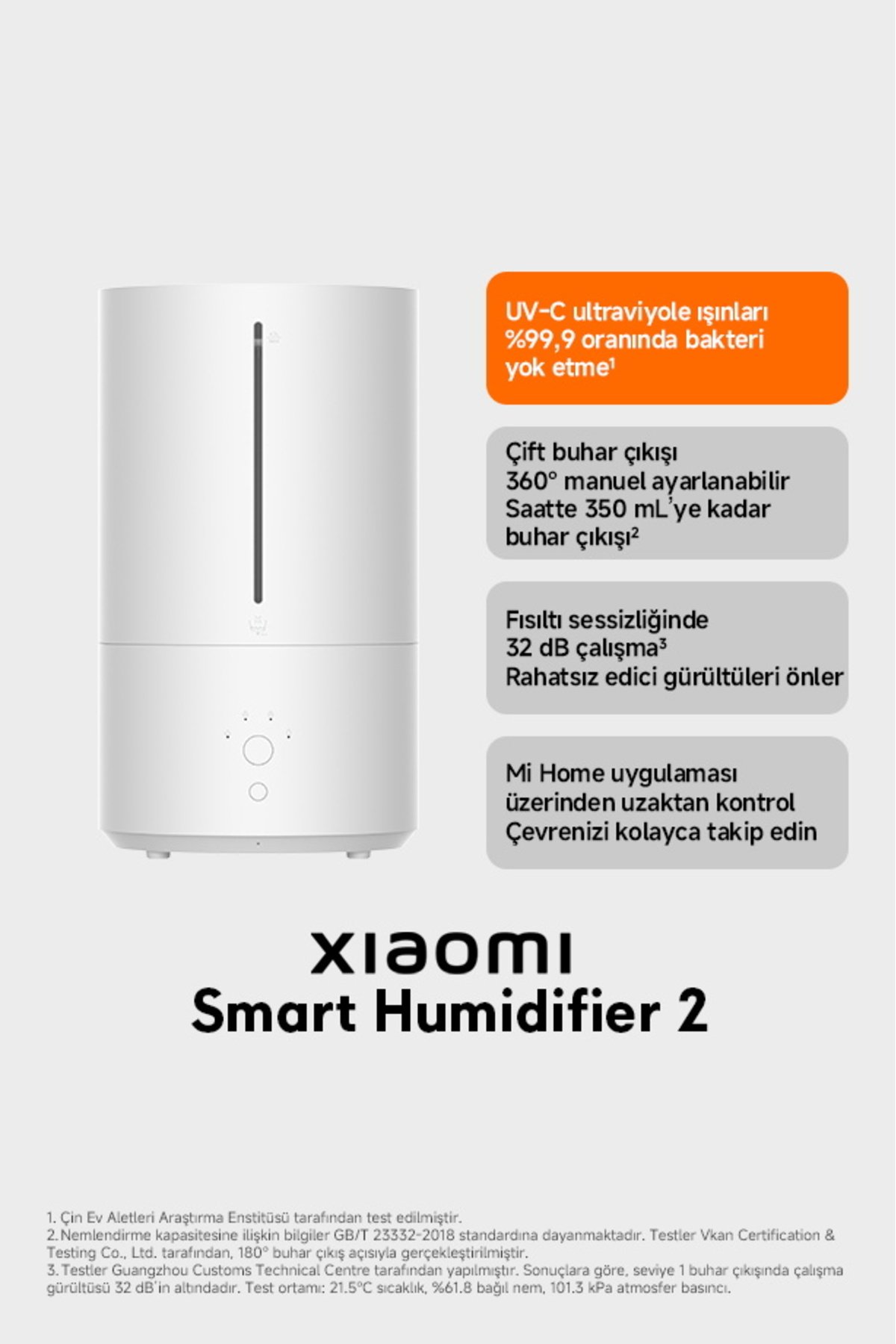 Xiaomi Smart Humidifier 2 Hava Nemlendirici