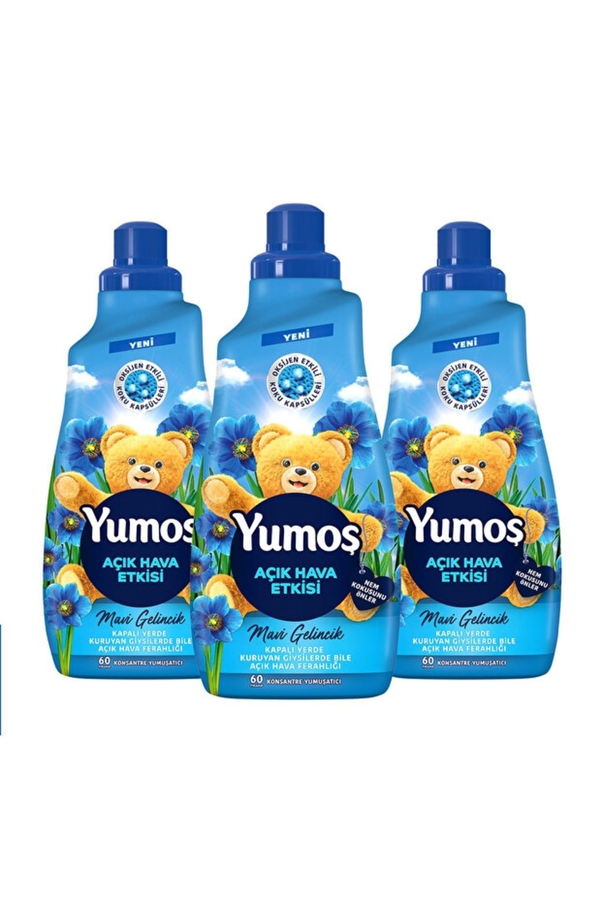 Yumoş Açık Hava Etkisi Konsantre Çamaşır Yumuşatıcısı  1440 Ml x3