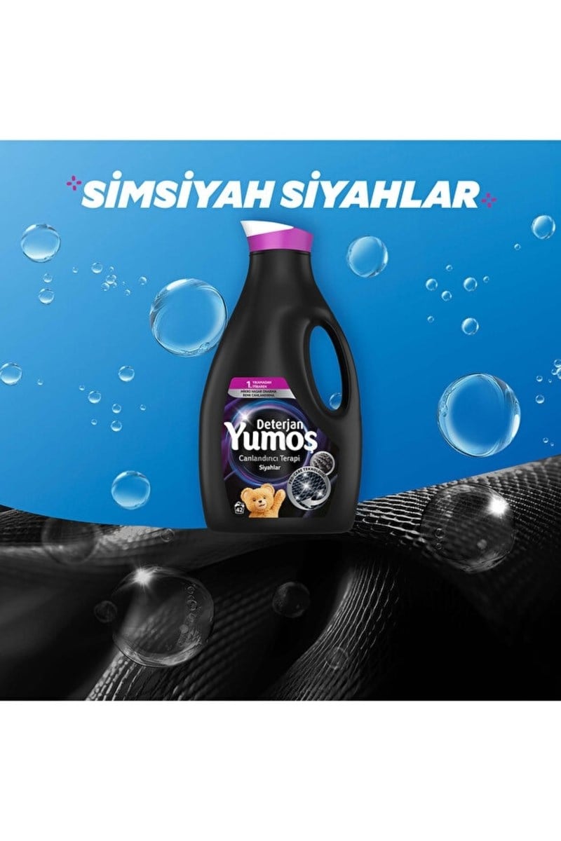 Yumoş Çamaşır Deterjanı Siyahlar 1x + Renkliler 1x 2500 ml 