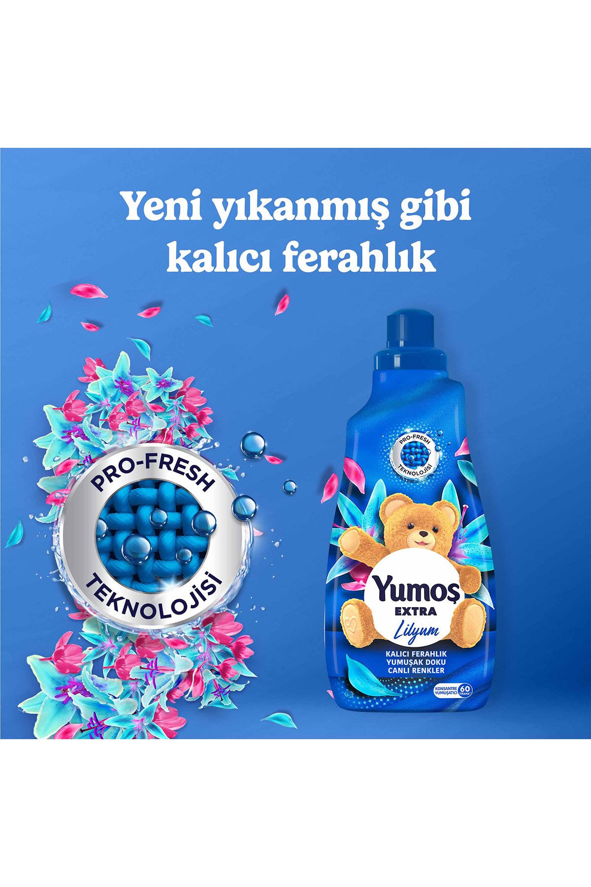 Yumoş Extra Konsantre Çamaşır Yumuşatıcısı Lilyum 1440 ml 60 Yıkama