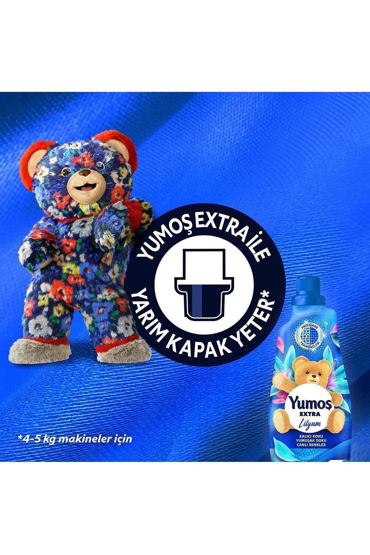 Yumoş Extra Konsantre Çamaşır Yumuşatıcısı Lilyum 1440 ml 60 Yıkama  x 4 Adet
