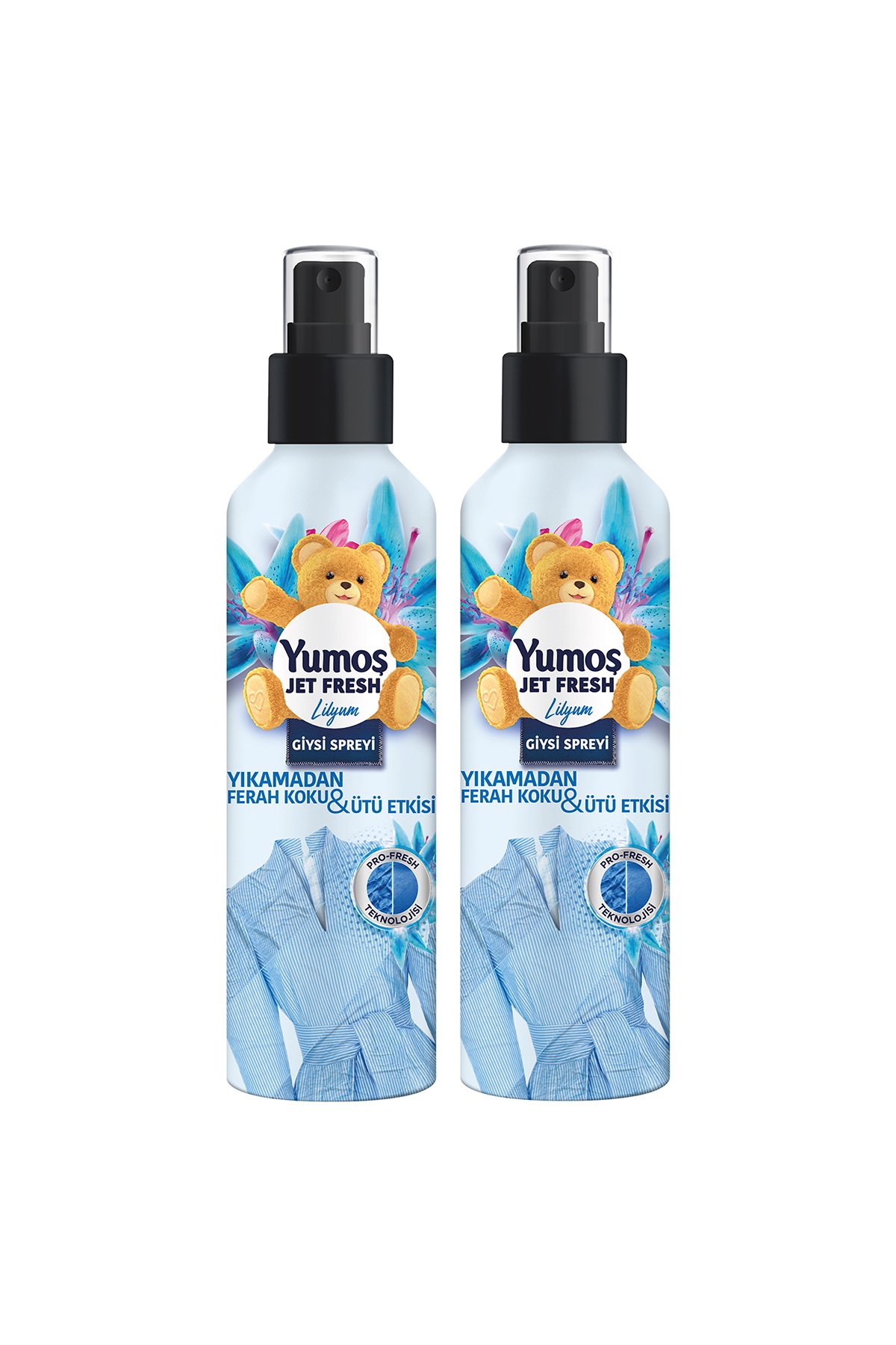 Yumoş Jet Fresh Giysi Spreyi Lilyum 200 ml x2 Adet