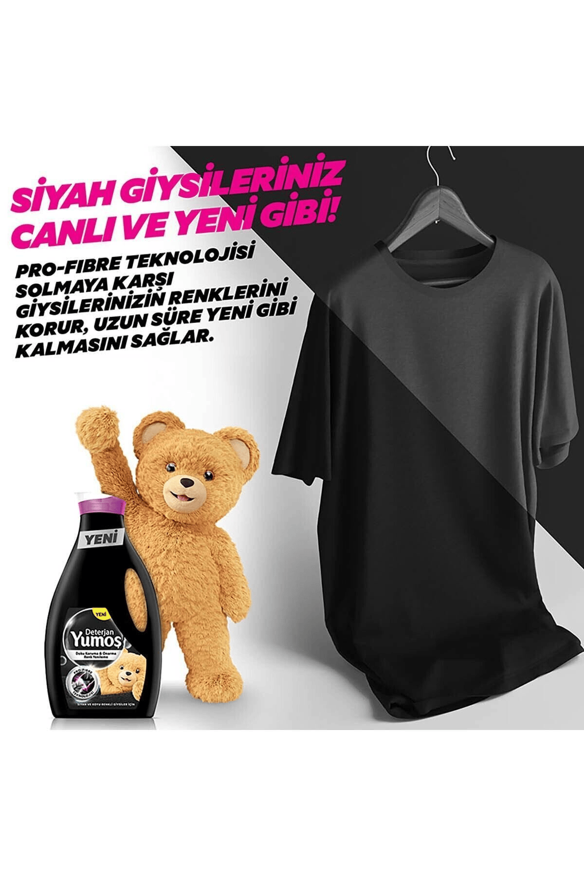 Yumoş Sıvı Deterjan Sıyah 2520 Ml