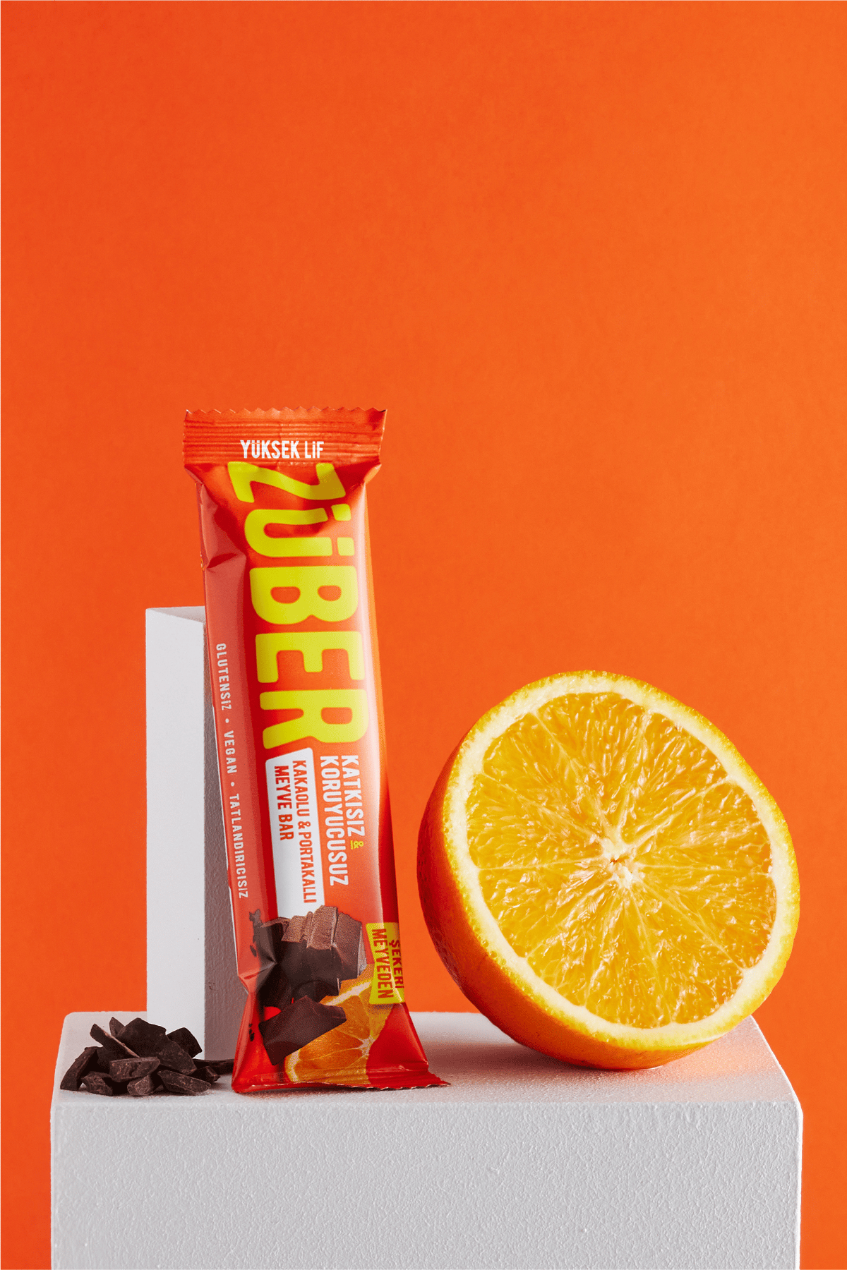 Züber Kakaolu Ve Portakallı Meyve Bar 40 Gr X 12 Adet