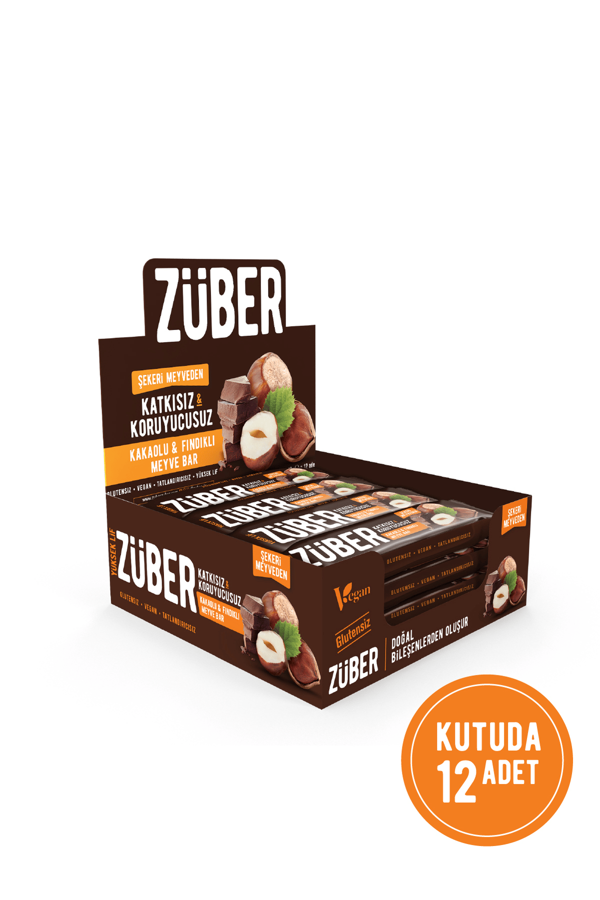 Züber Meyve Bar Fındık Ve Kakaolu 40g X 12 Adet