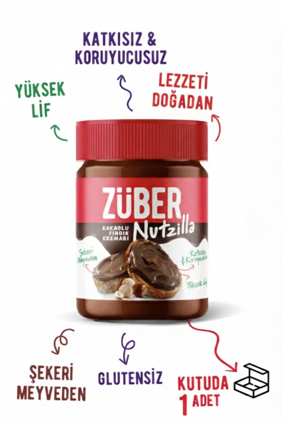 Züber Nutzilla Fındık Kreması Kakaolu 315g