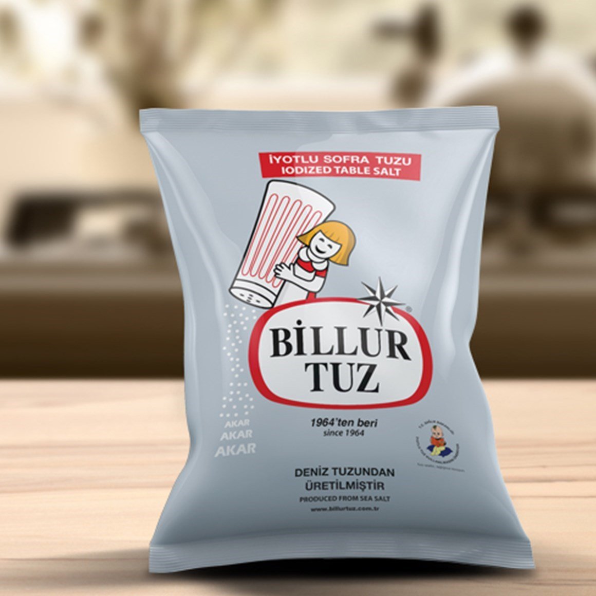 Billur Yıkama İyotlu Sofra Tuzu 750 gr