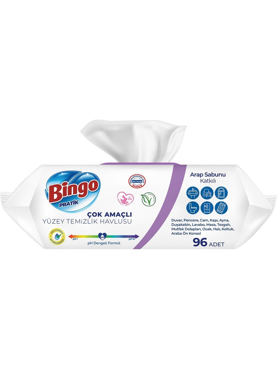 Bingo Yüzey Havlusu Lavanta 96'lı