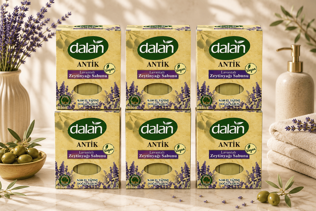 Dalan Antik Zeytinyağlı Lavanta Sabunu 900 gr 6 Adet