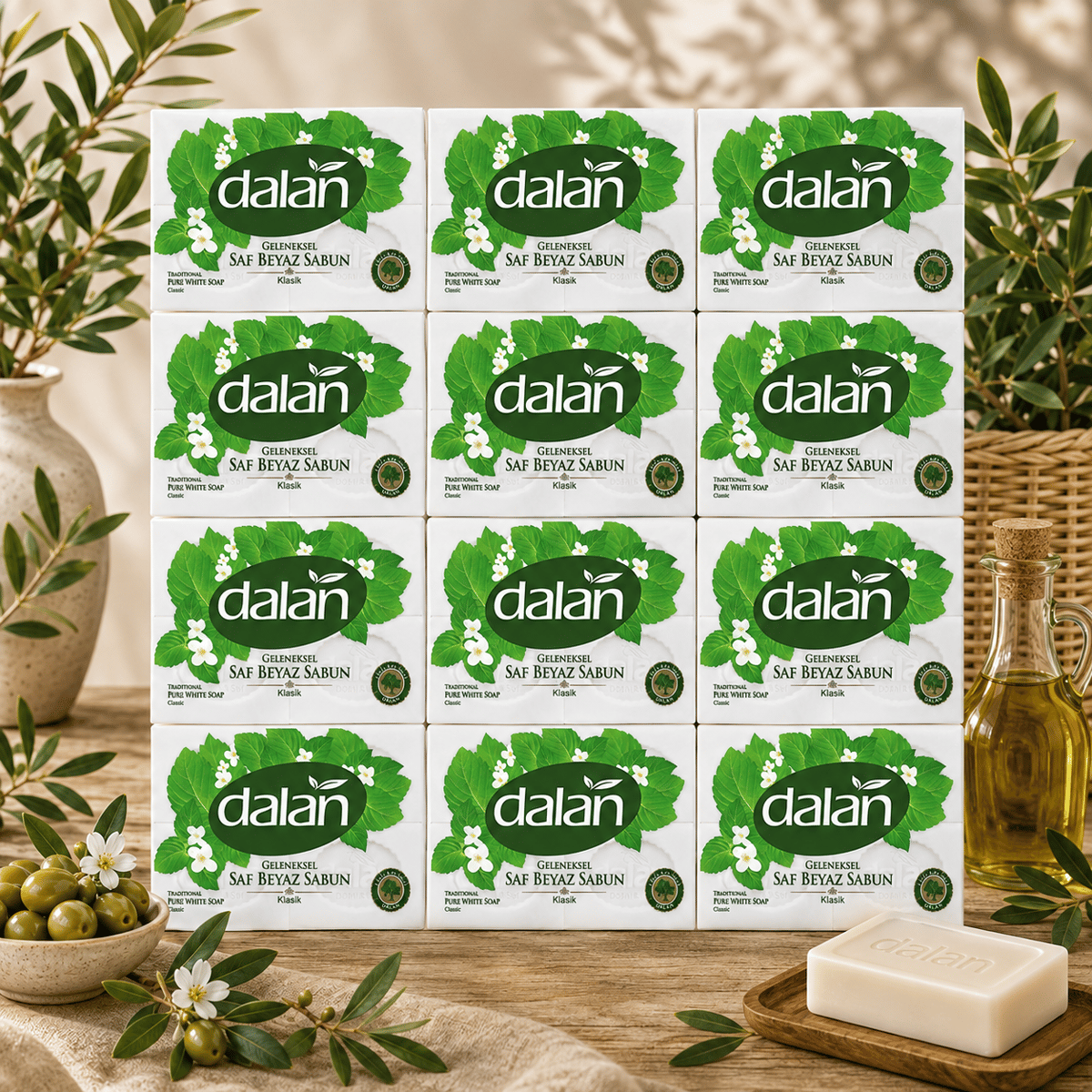 Dalan Banyo Sabunu Beyaz Klasik 150 g x4 – 600 g x 12 Adet