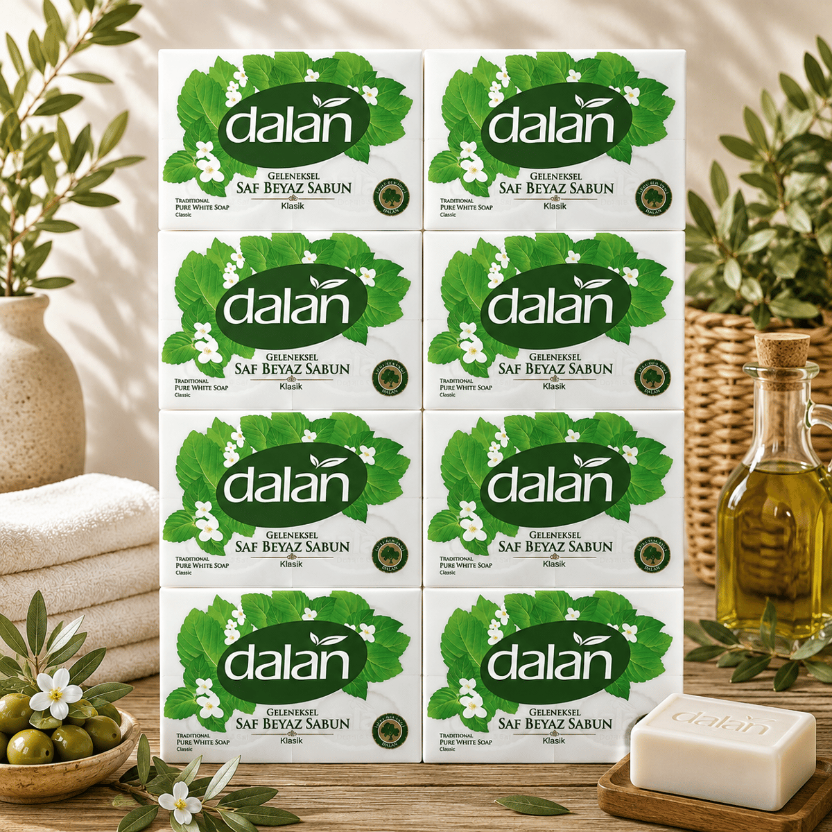 Dalan Banyo Sabunu Beyaz Klasik 150 g x4 – 600 g x 8 Adet