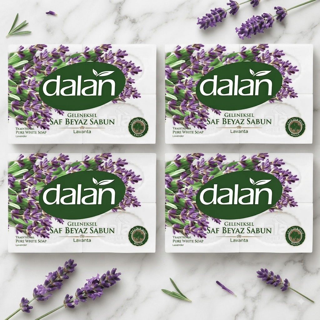 Dalan Banyo Sabunu Beyaz Lavanta 4 x 150 GR 4 Adet