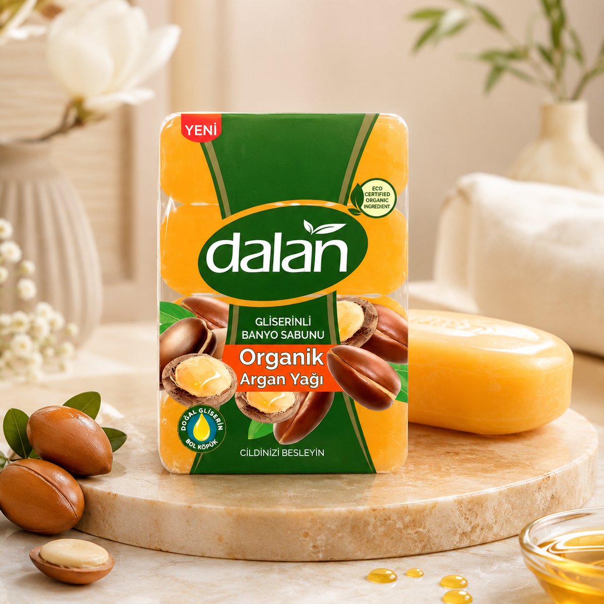 Dalan Banyo Sabunu Organik Argan Yağlı Gliserinli 600 gr