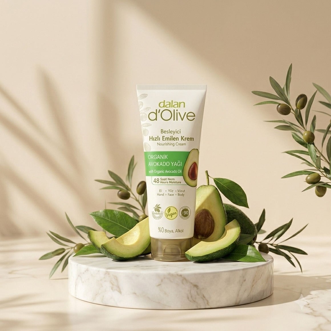 Dalan D'olive Besleyici Krem Tüp Avakado Yağı 250 ml