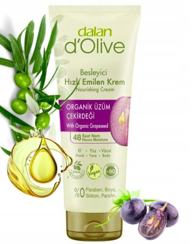 Dalan D'olive Organik Üzüm Çekirdeği Krem 250 Ml
