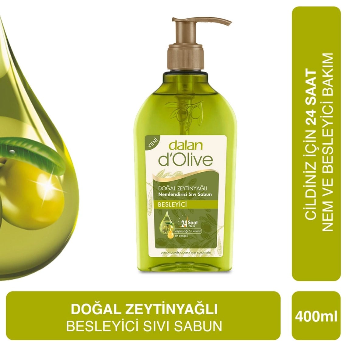 Dalan d'Olive Zeytinyağlı Sıvı Sabun 400 ml