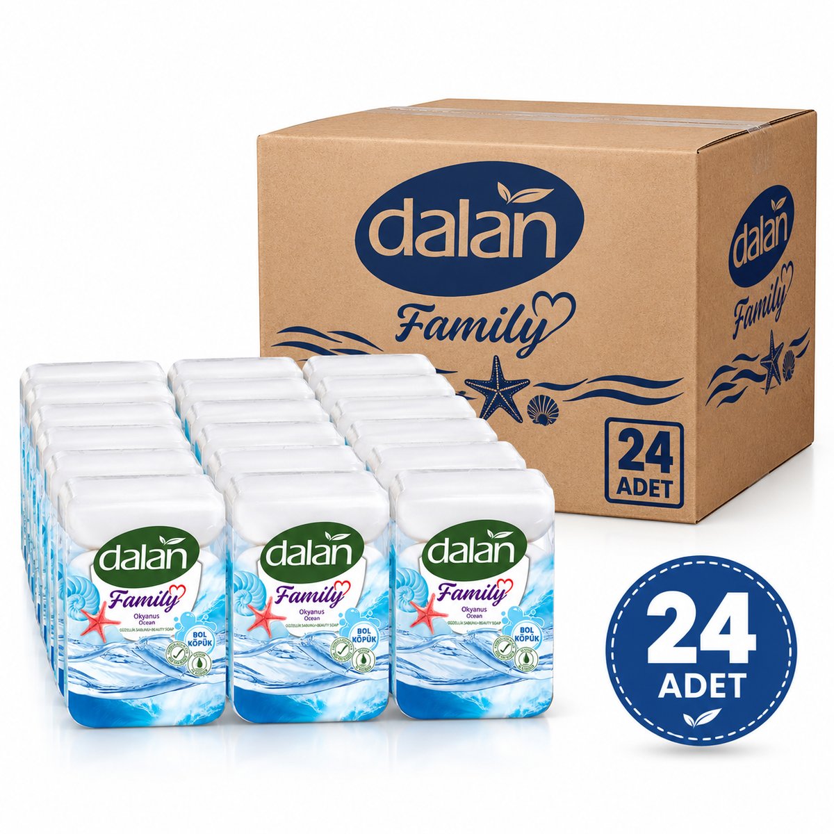 Dalan Family Sabun Okyanus 75 gr × 4 – 24 Paket (1 Koli)